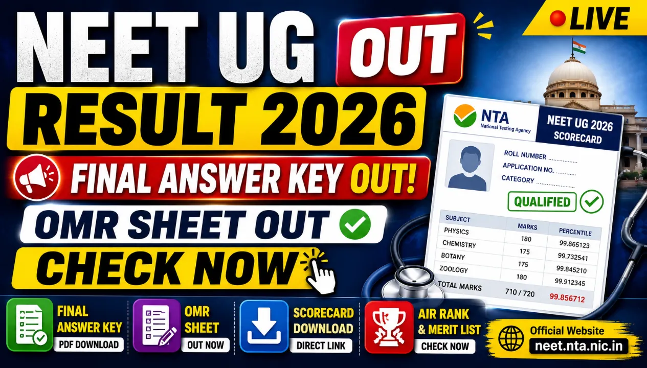 NEET UG Result & Final Answer Key 2026